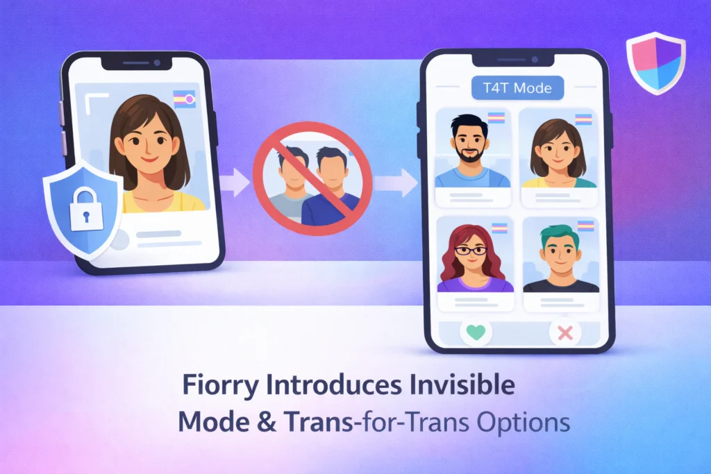 Fiorry Adds Invisible Mode and T4T Settings for Greater Control Over Profile Visibility